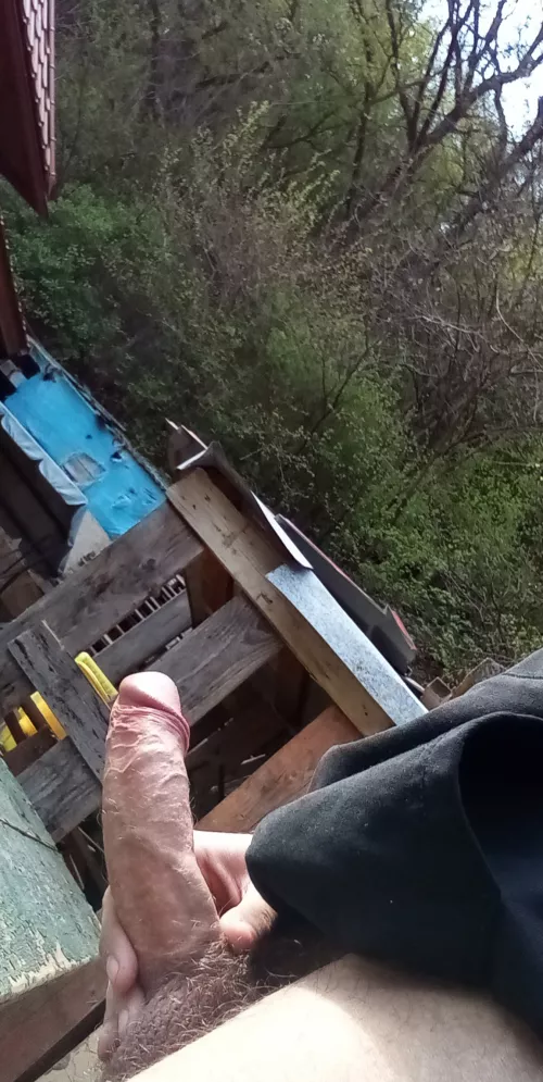 jerking outside by Existing-College2773