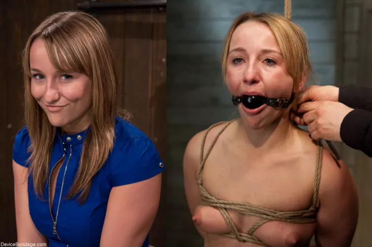 Jessie Cox before and after being broken by DiggBoobs