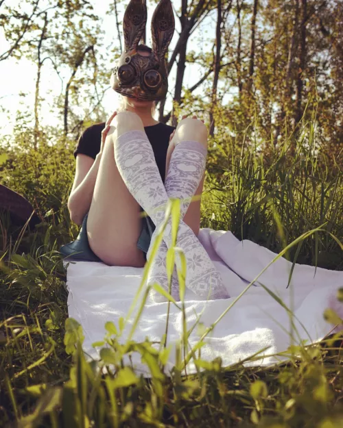 Join me for my Morning picnic... by FollowTheMaskedBunny