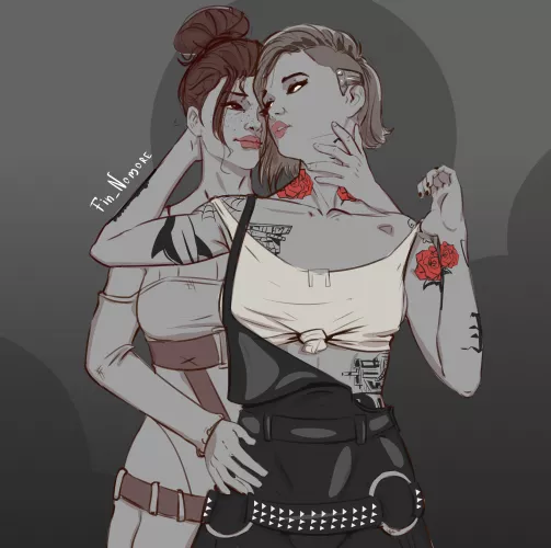 Judy Alvarez and Panam Palmer [CyberPunk 2077] (Fin Nomore) by zetta_rumor