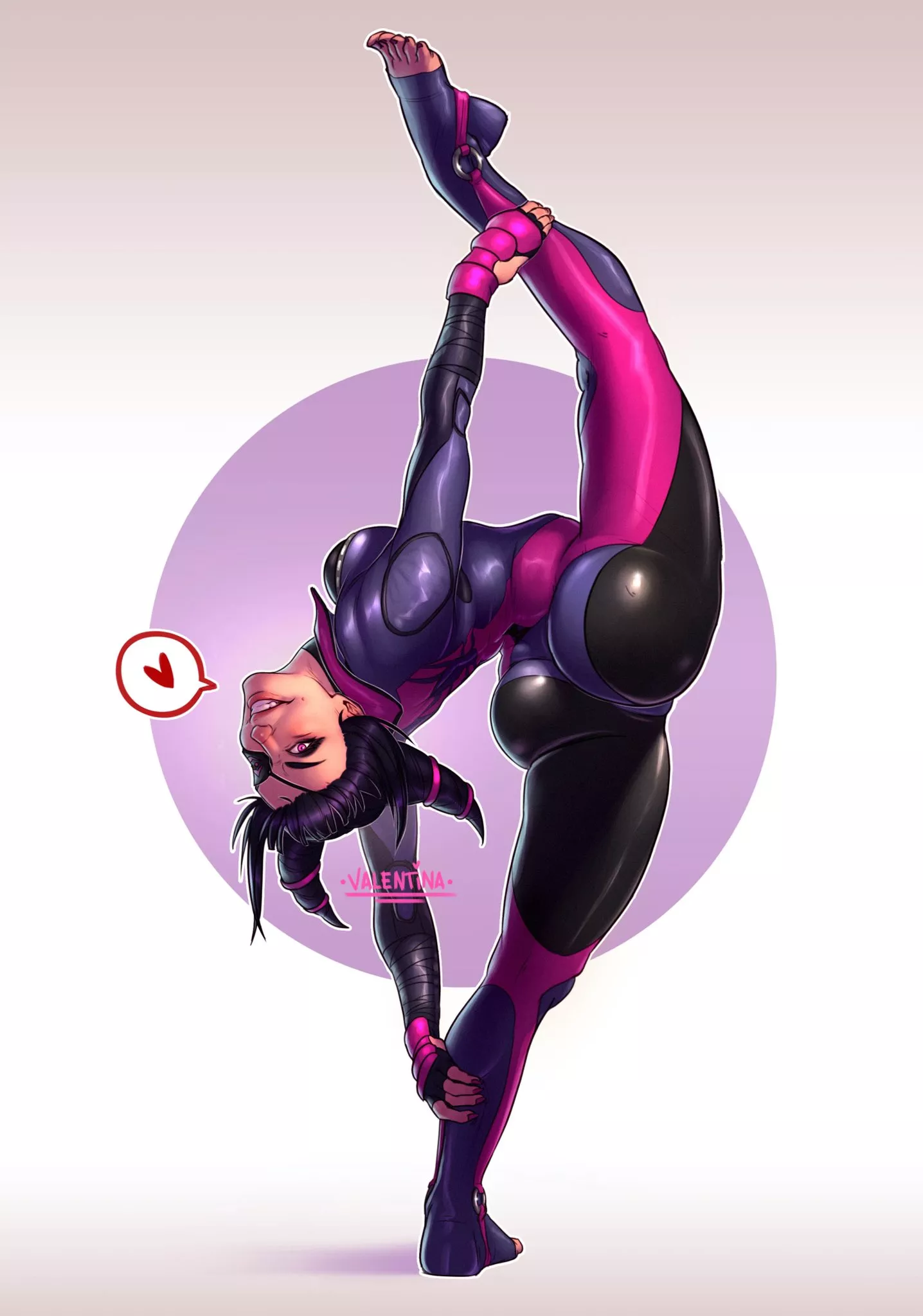 Juri Han Flexibility (Valentina Tavolilla) [Street Fighter] posted by sequence_string