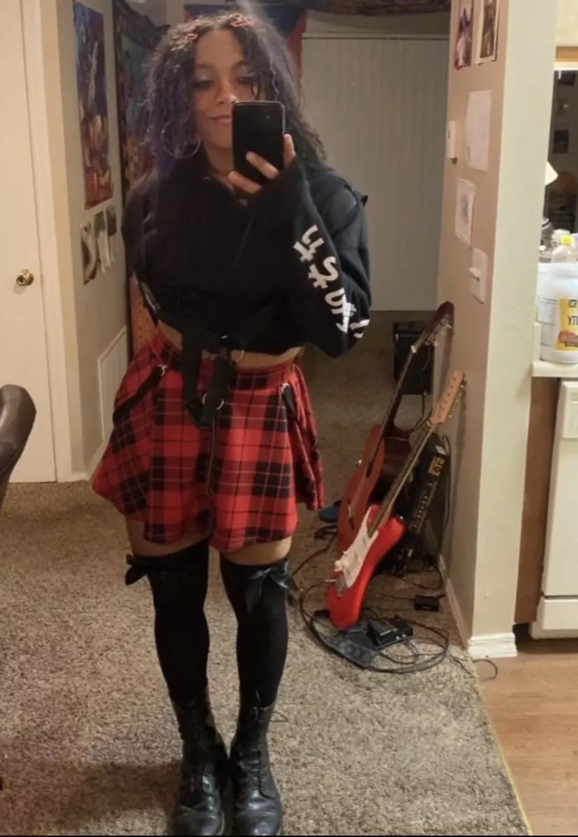 Just a boy in a skirt. 🦇🥀 posted by Dependent_Spread580