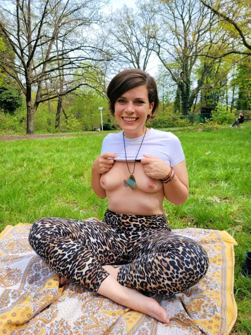 Just a chill flash in the park by Laylululay