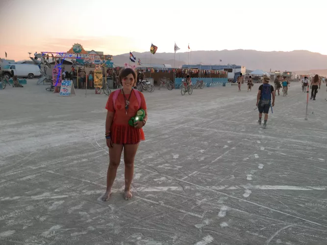 Just a dork at Burning Man by Laylululay