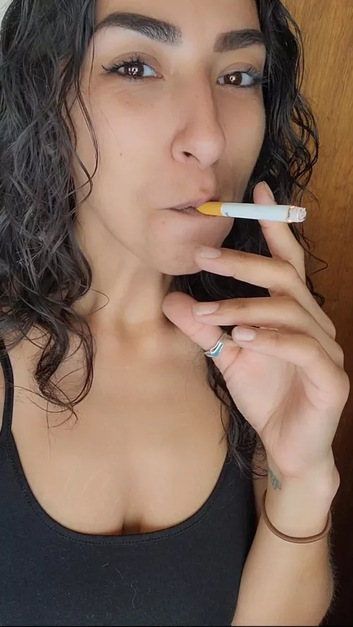 just a goddess and her smoke 😌💨 by Alternative-Oil-2220