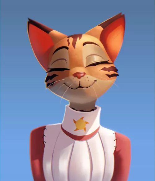 Just a happy cat ~ Art by me 🍪 by Galinn-Arts