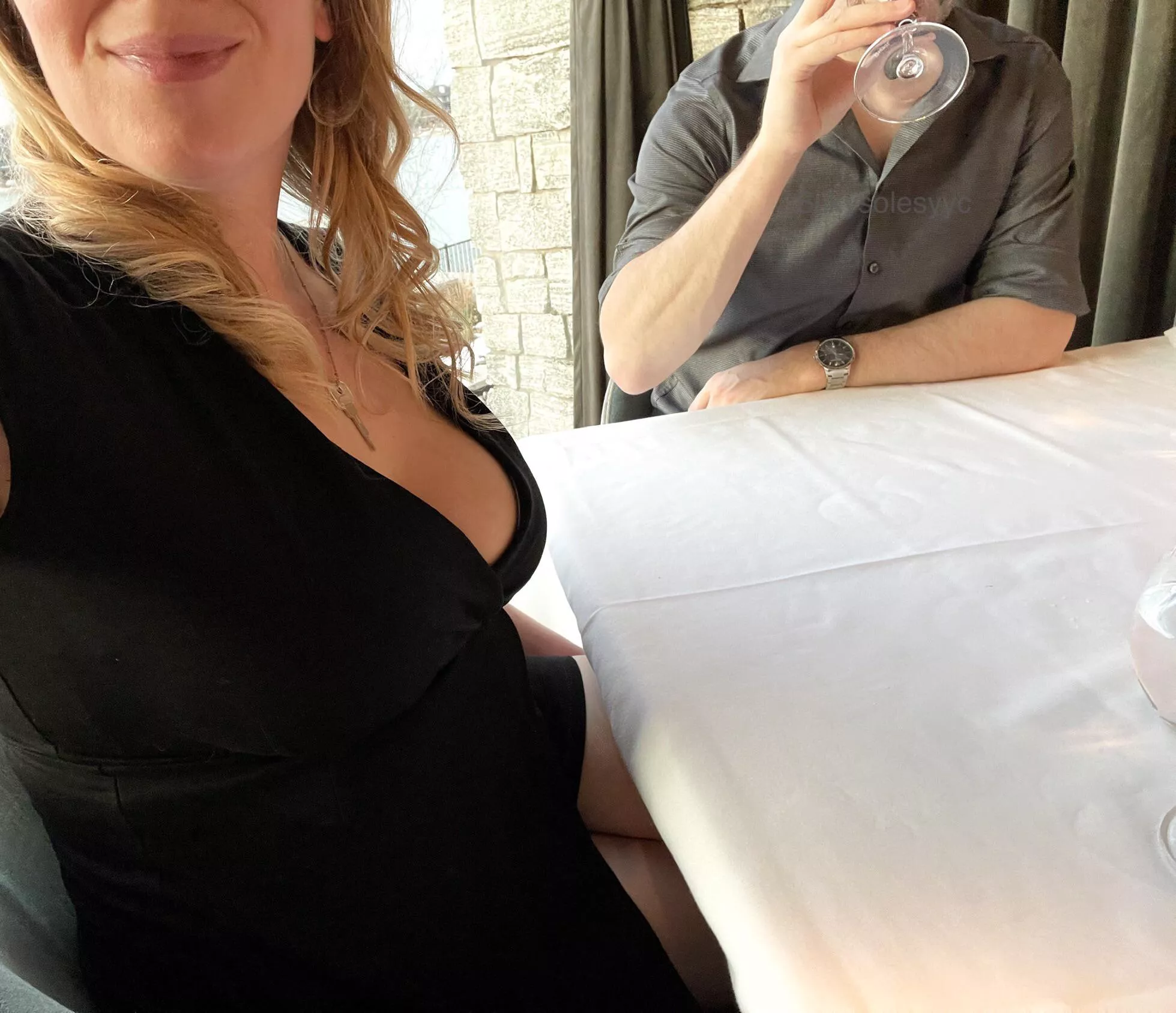 Just a keyholder out for dinner with her caged cuck 🔐💖 posted by silkysolesyyc