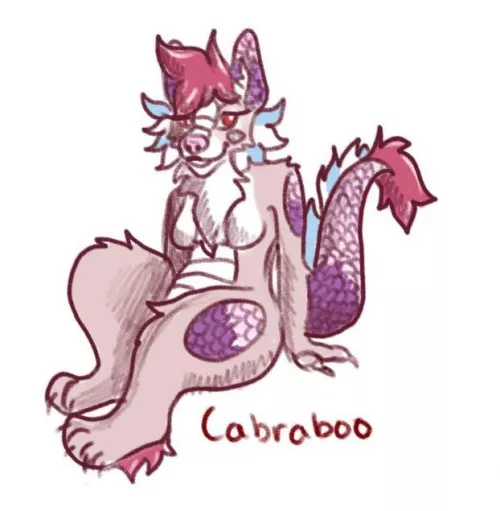 Just a light sketch of my fursona by Labraboo_64