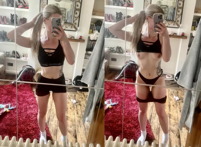 Just a little post workout flash by KittyPAWGx