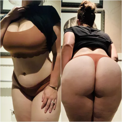 Just a quick peek from the bathroom for you 😇 by morganlove681