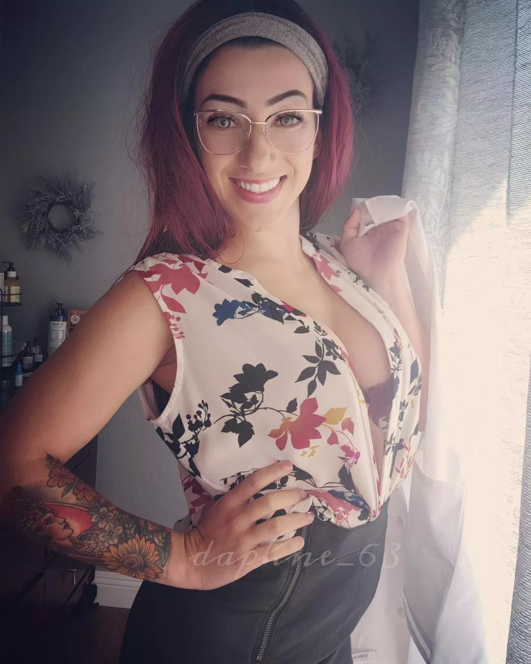 just a scientist o(f)f shift. hope you don't mind what hides under the lab coat posted by daphne_63