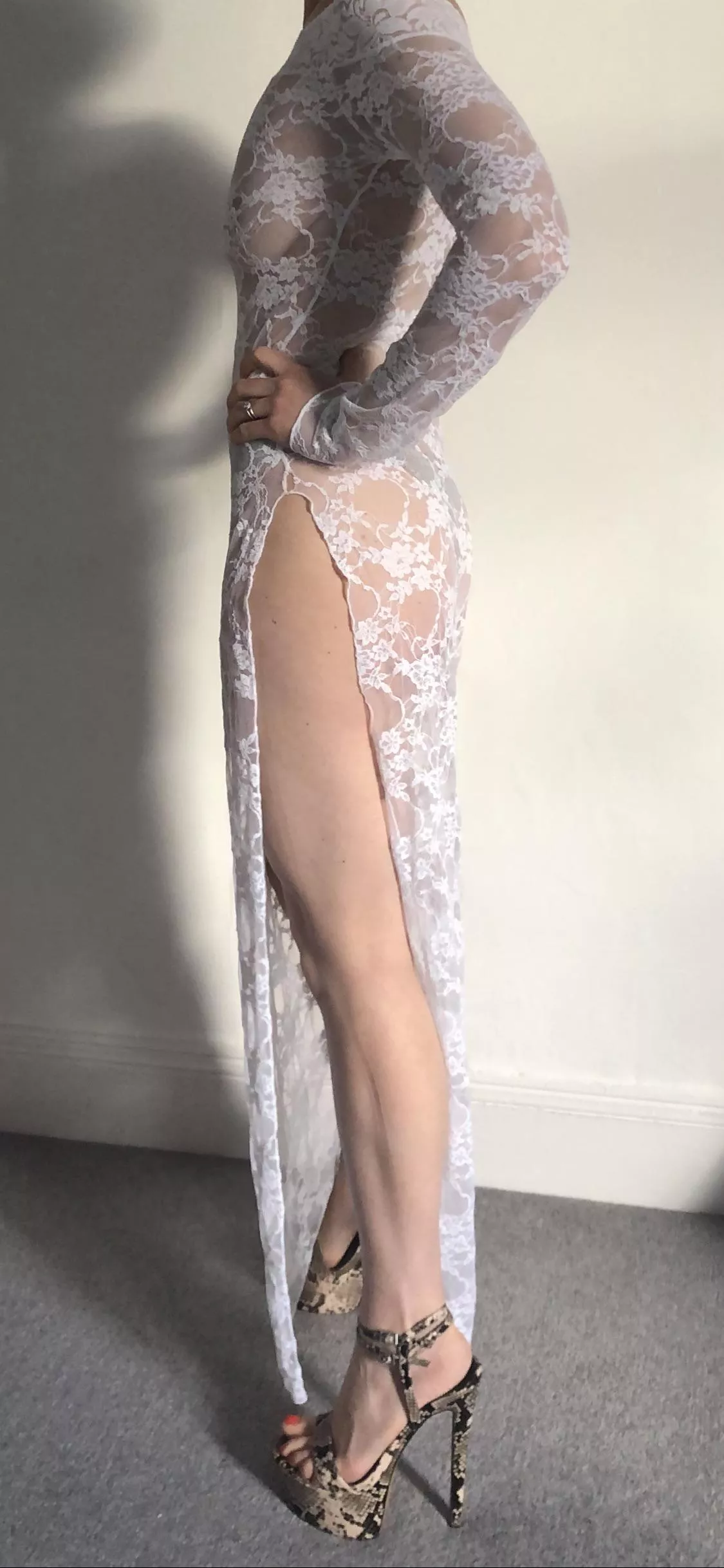 Just a slut in my fav heels posted by HotWifey42