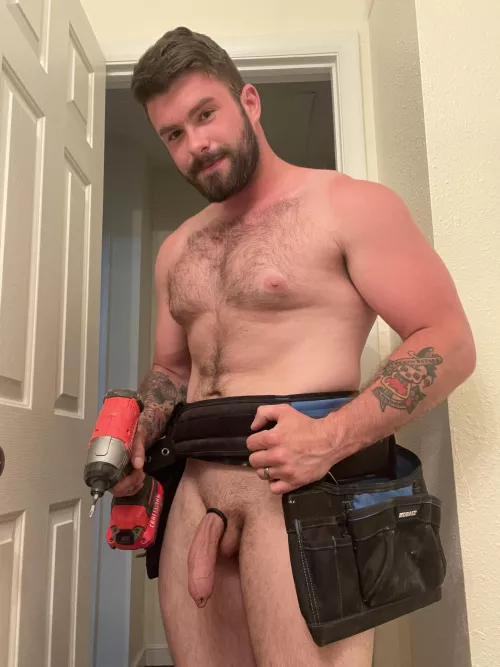 Just a tattood handy man ready to drill some holes by fuarrk