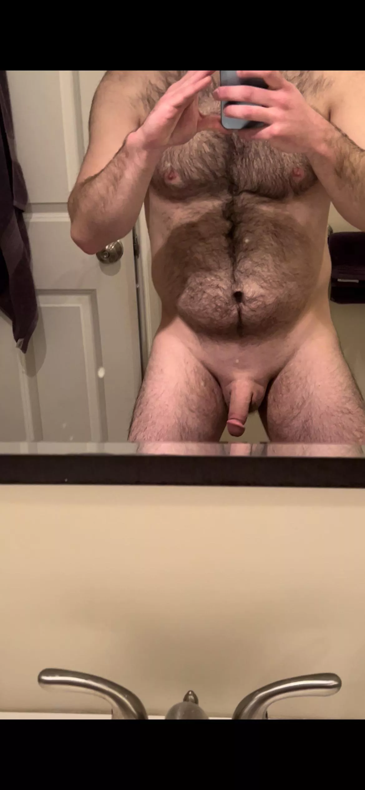 Just before taking a shower. Would you watch me shower? posted by lookatmyaveragecock