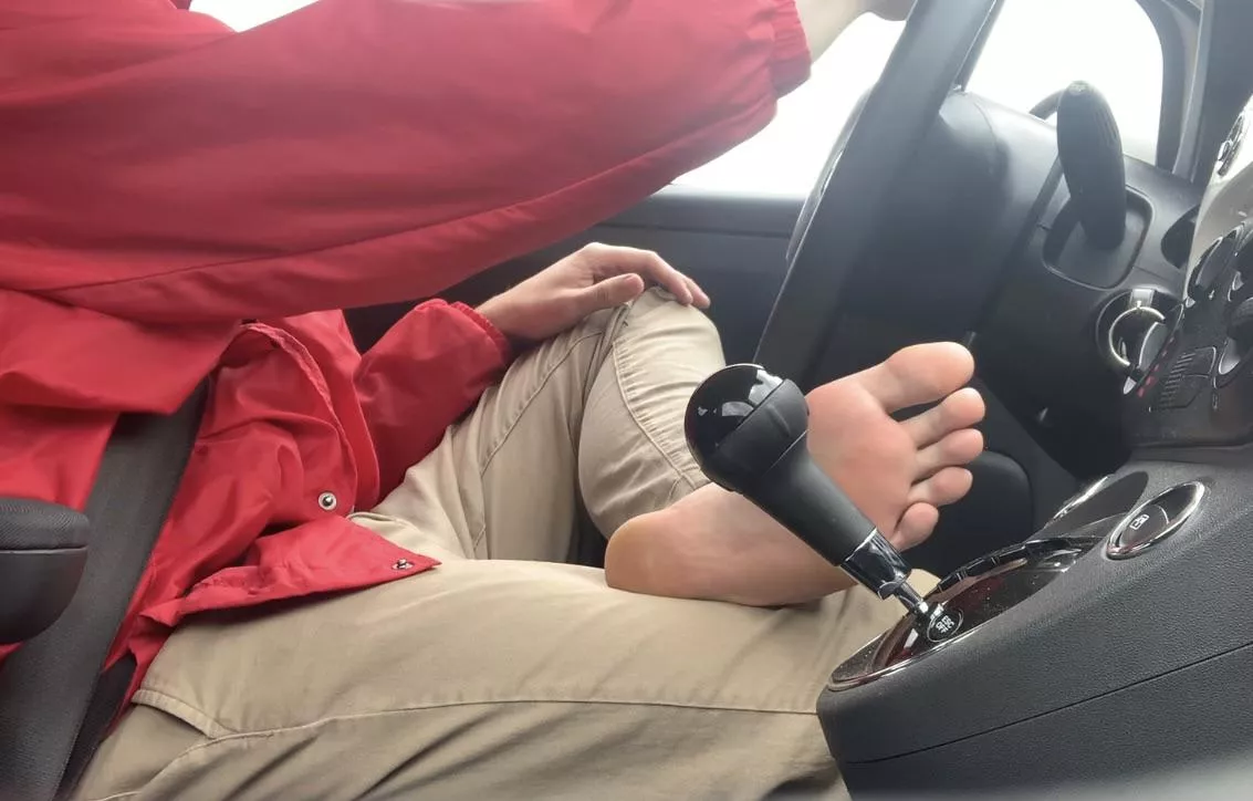 Just driving around barefoot like always. Any other barefoot drivers out there? posted by hottubsexmachine18