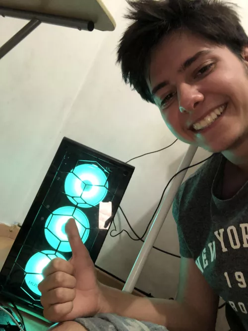 Just finished building my first ever gaming pc, I’m so happy! by Anxious_Boss9777