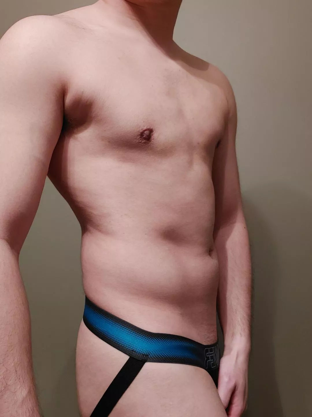 Just got a new jock! How's it look? posted by bisexualhornyjoe