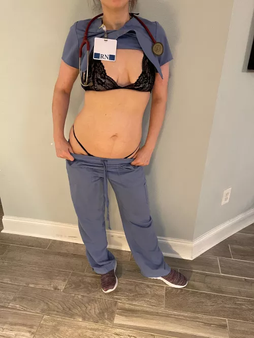 Just got called into work tonight. This is what I’m wearing lol 😈 by NurseJoyXXX