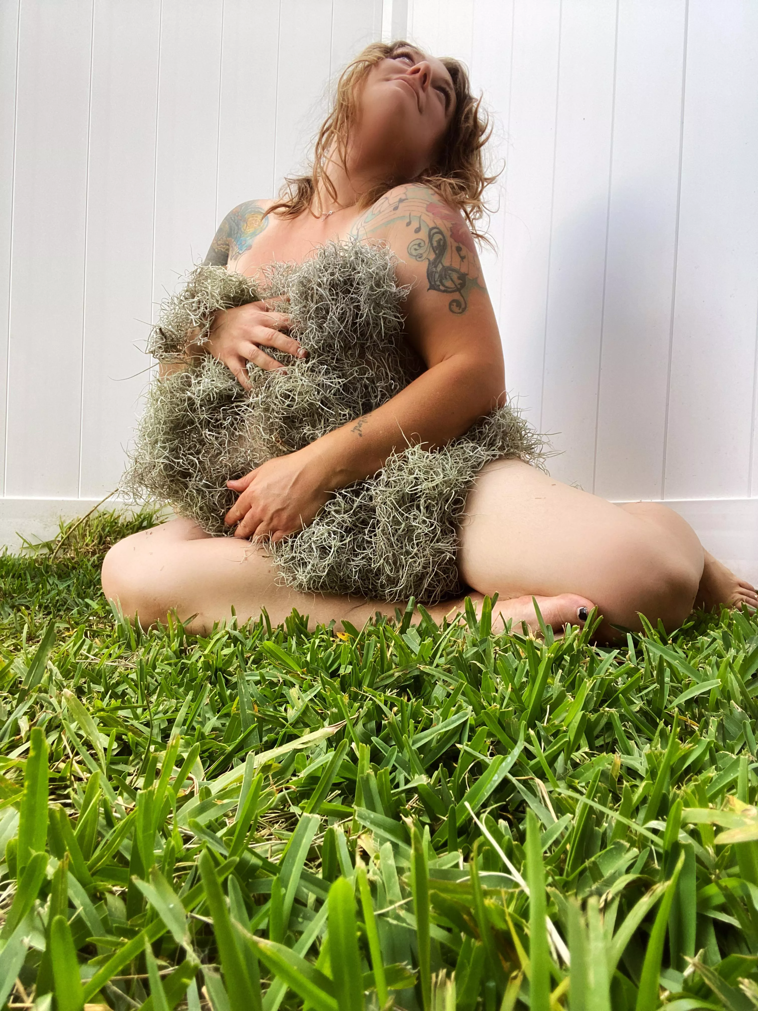 Just got done planting sunflower seeds…decided to play with my Spanish moss posted by Amelia_jones2087