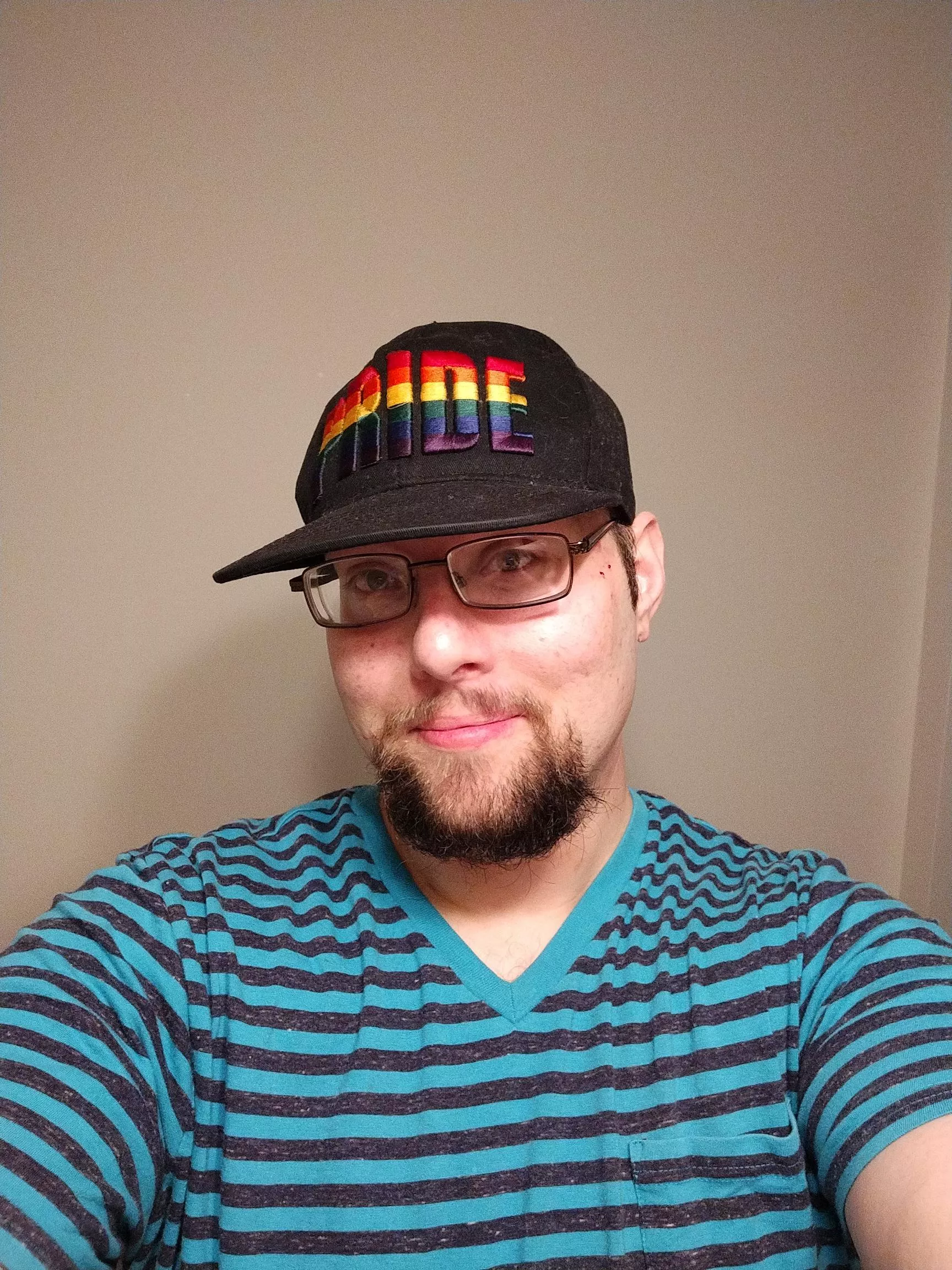 just got out of the shower finally shaved my cheeks trying to grow out my beard how does it look? posted by AquaVolt90