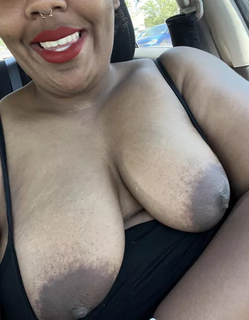Just had little fun in my car ;) want your face between these? by thatblackchick28