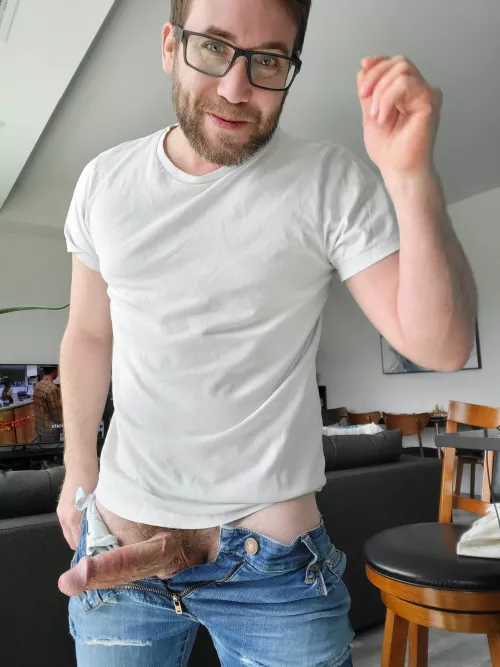 Just hanging out... of my jeans by TheCanadianThroaway