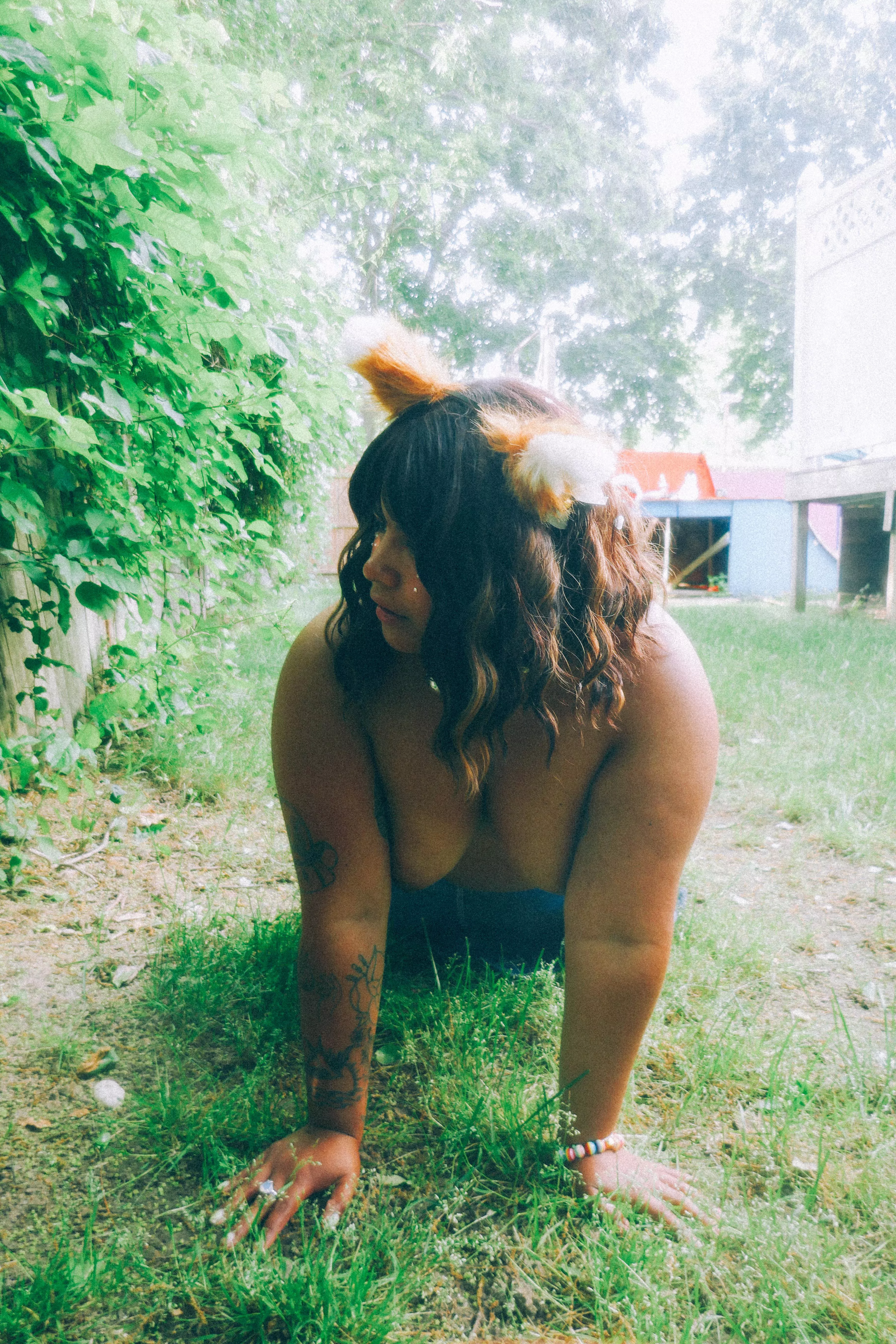 Just having some fun in the garden posted by bubblegumbiitch13