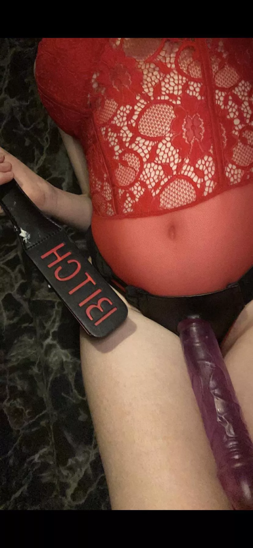 Just Incase you need any motivation, to worship my cock. I have my paddle ready 😈 posted by Poisonivy309
