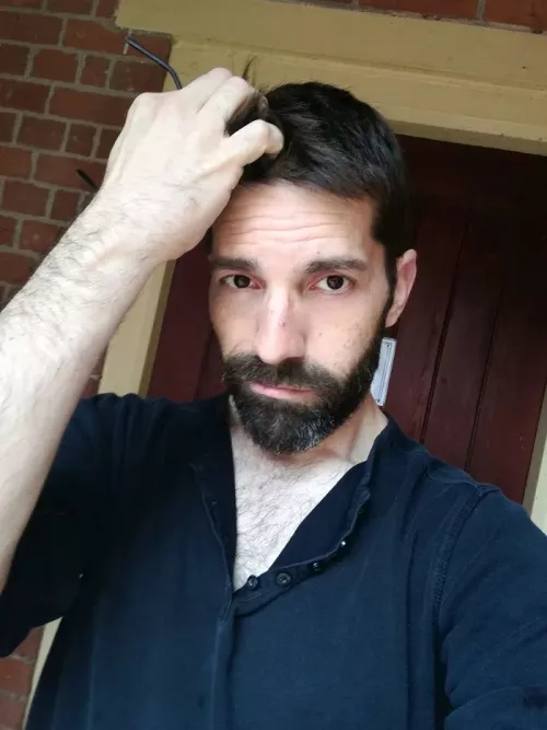 Just me. Evening, lads! by highland-wolf