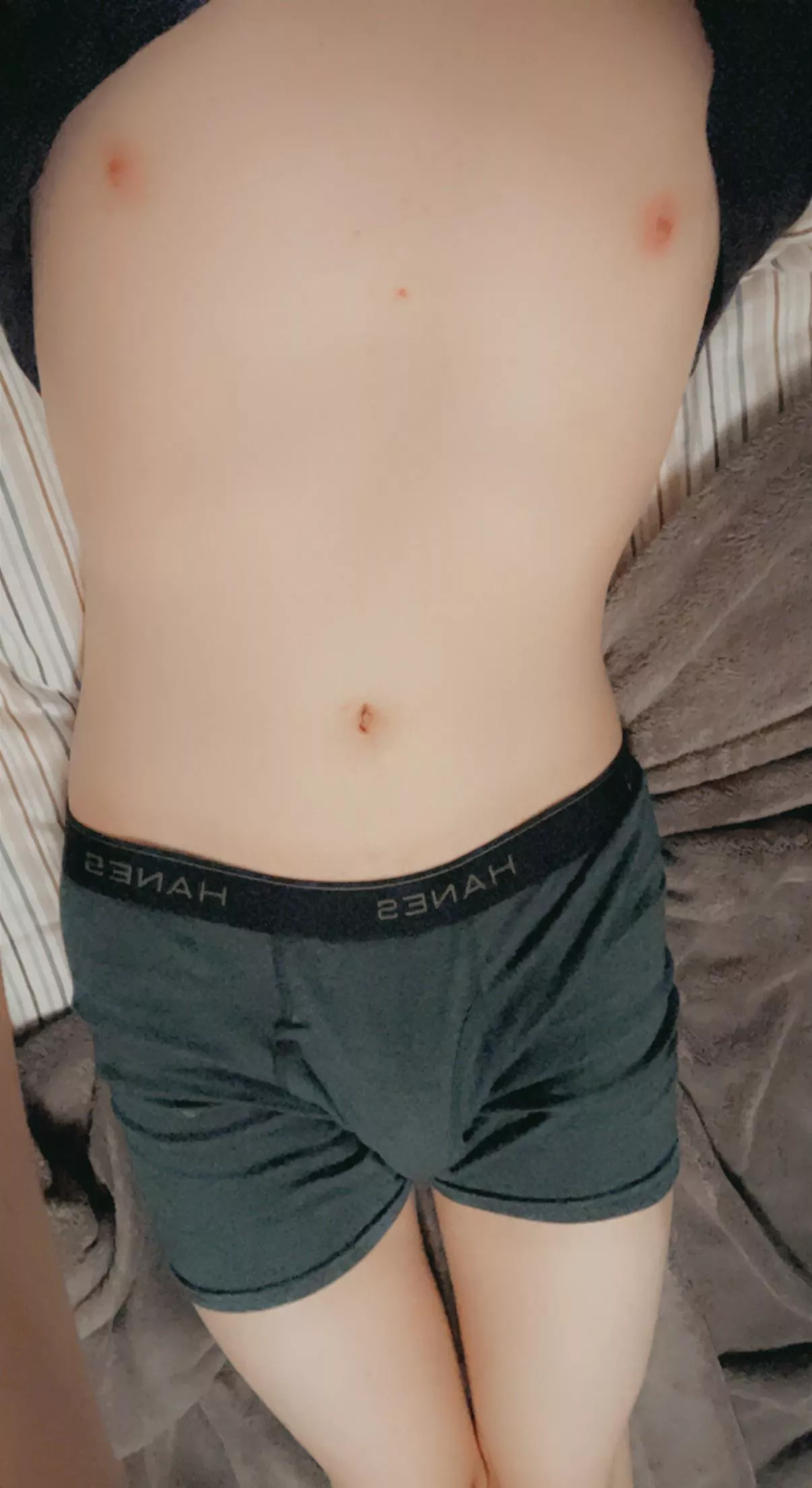 Just showing off my bulge is all [ 19 ] posted by CuminmyGaybussy