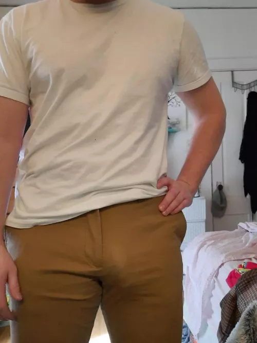 Just some normal Monday attire- also, I don't wear underwear with these pants. by daring_clementines