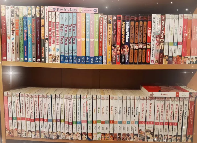 Just thought I'd share my growing Yaoi manga collection 💕 by theweirdogoth