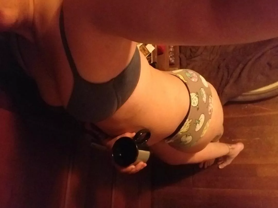 Just trying to get the motivation to get dressed and adult today. Maybe another cup will help? posted by CatDog21334