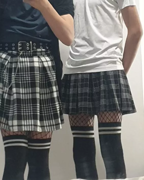 Just two friends in skirts ^^ posted by SharedFem