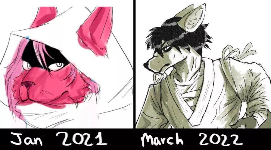 just wanted to share my progress after a year :DD by senza_cipresso