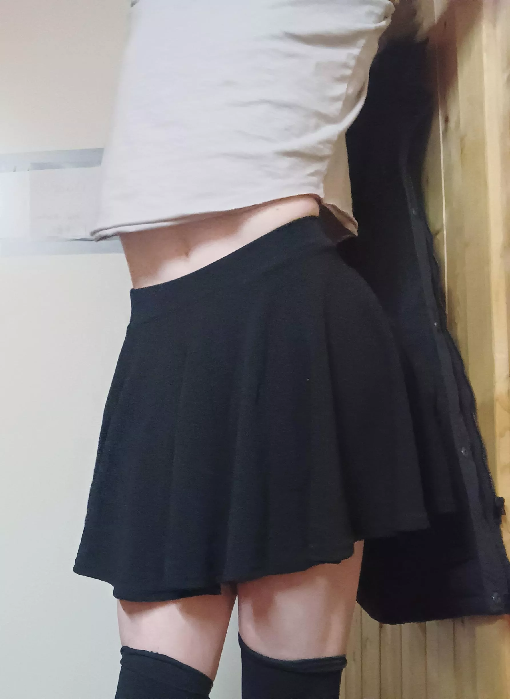 just wanted to show my new skirt :3 posted by pink_femboy