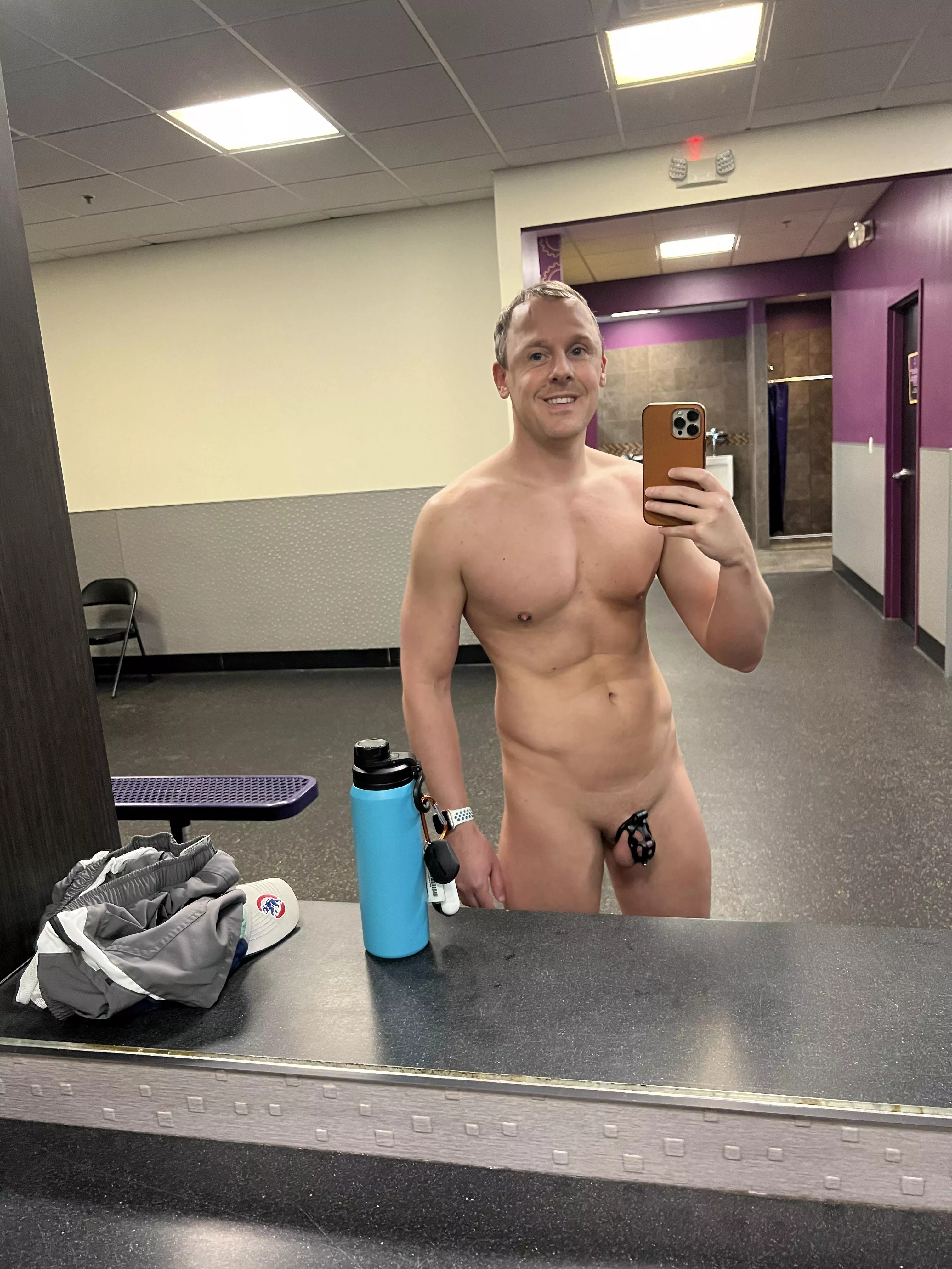 Just wanting to show the locker room I’m a proud locked boy posted by envydub2010