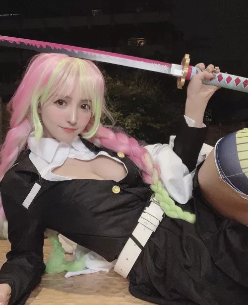 Just Yua Mikami in pink by Cats_Daddy