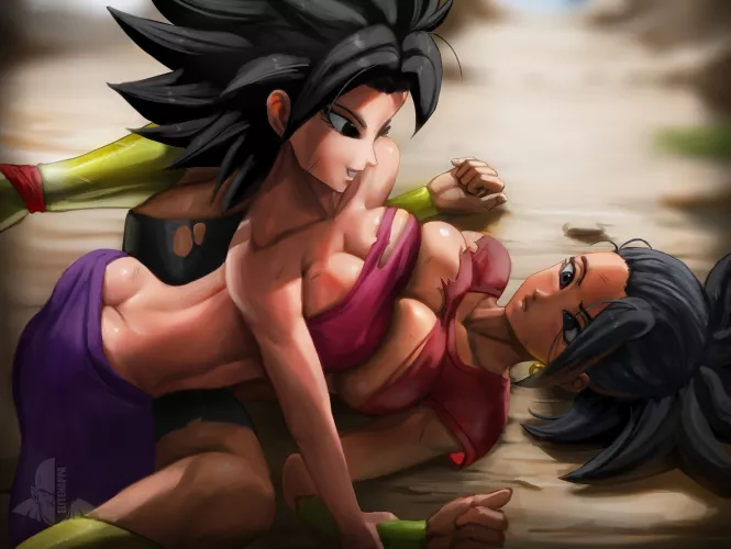 Kale & Caulifla (Elitenappa) [Dragon Ball] by Kuro-Oji