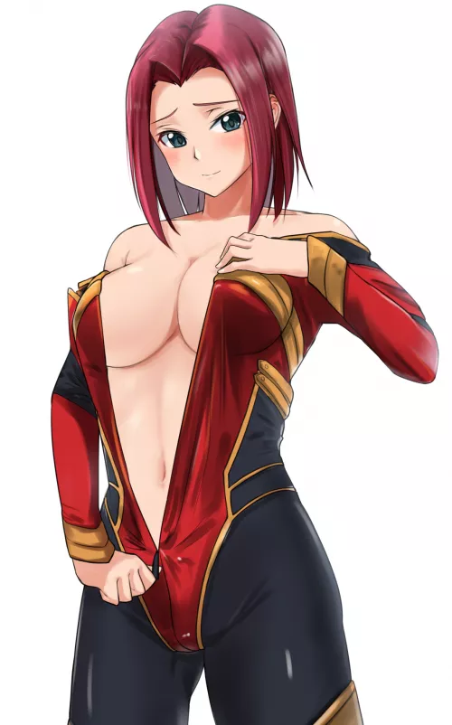 Kallen Stadtfeld Unzipped Suit (Ykh1028) [Code Geass ] by sequence_string