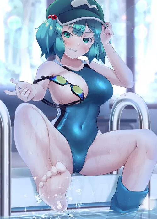 Kawashiro Nitori Swimmer (kagiyama pandra) [Touhou] by sequence_string
