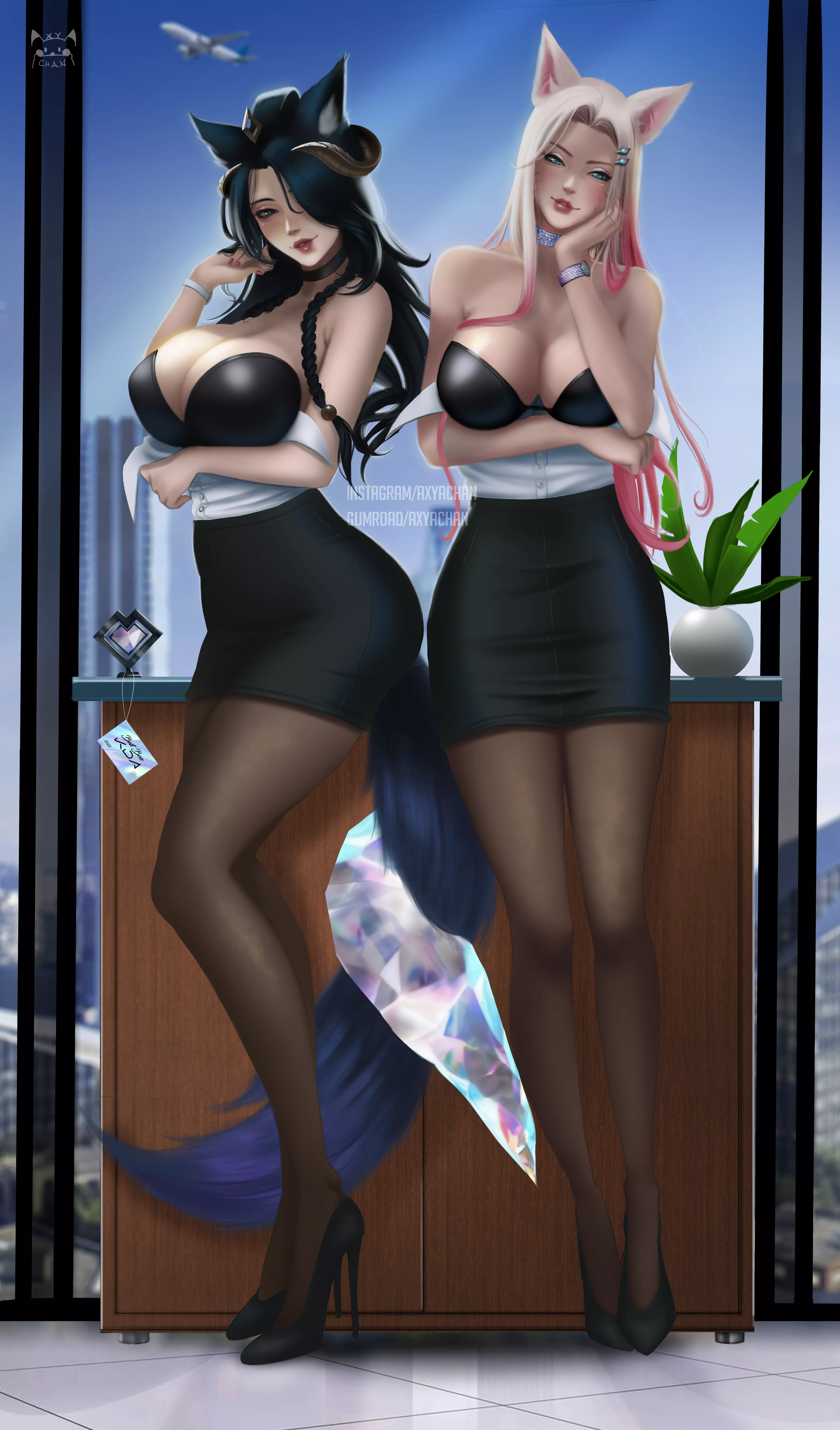 KDA Ahri x Yoho Business women (Axyachan) posted by AxyaChan