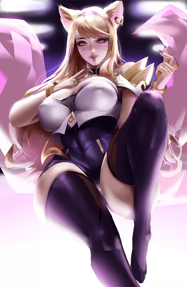 K/DA Ahri's juicy breasts and thighs (SJL) posted by VietCock