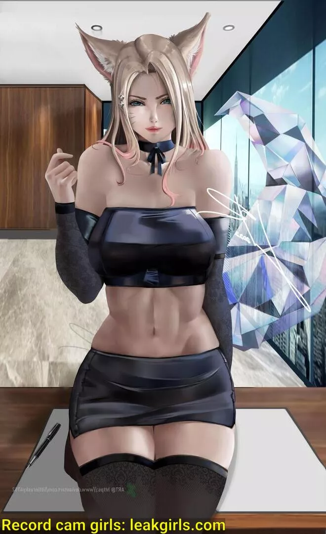 K/DA AIL OUT Ahri in a crop top and short skirt (LittleRusky) posted by NoYogurtcloset9212