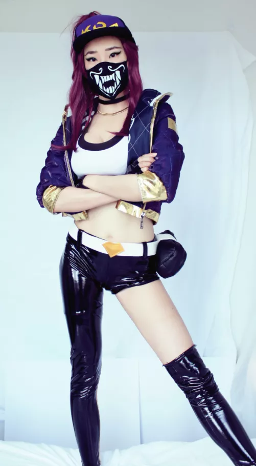 KDA Akali Cosplay by celinechats by celinechats