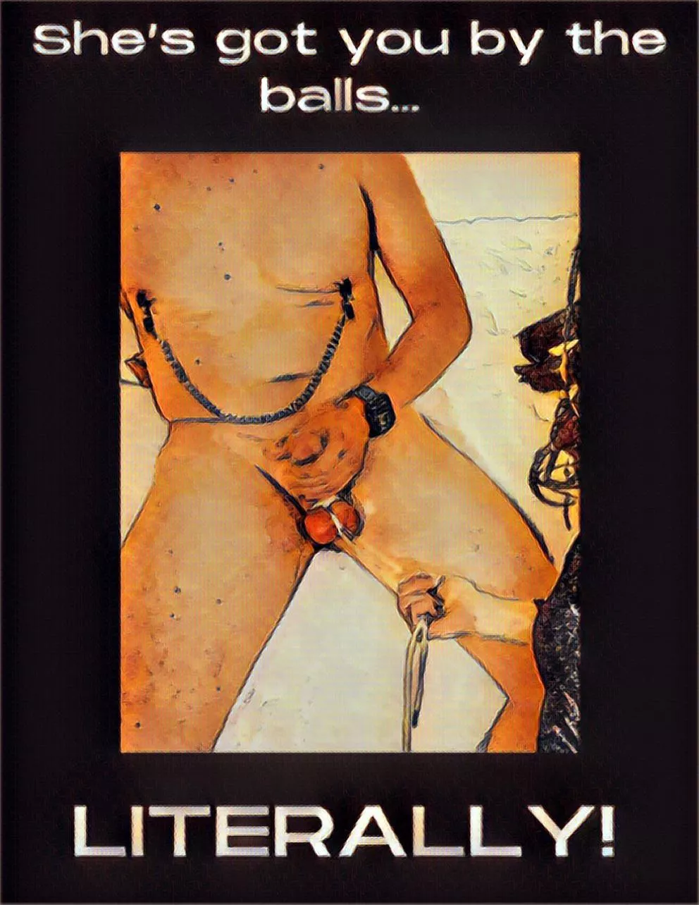 Keeping him in line, one gentle pull after the next… posted by mistresslonnie