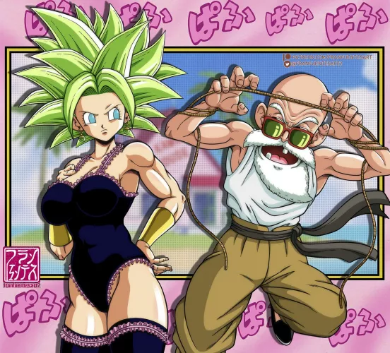 Kefla and Roshi training! (FranFuentesArt2) by realonrok