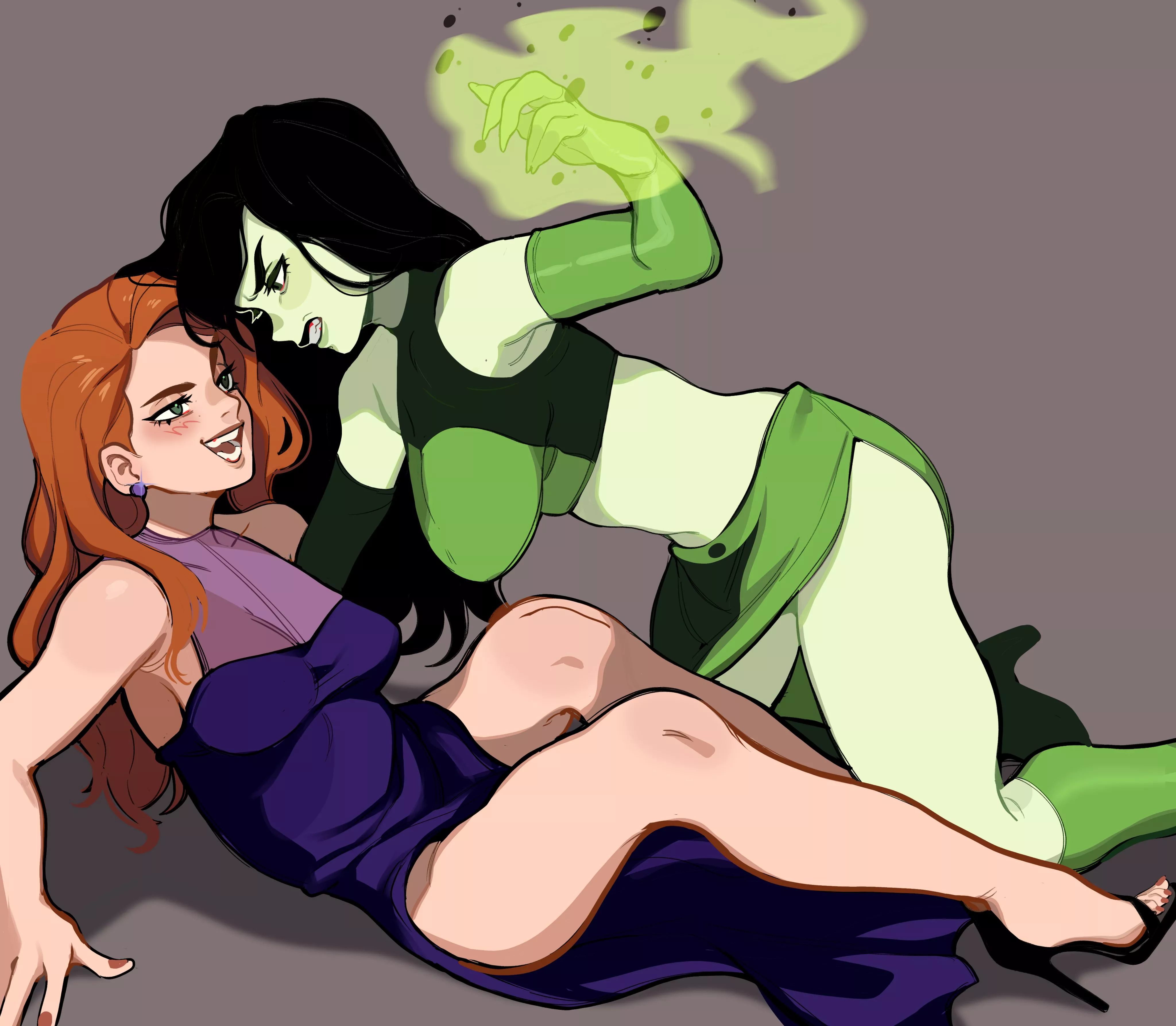 Kim And Shego On A Date [Kim Possible] posted by JeanneDAlter