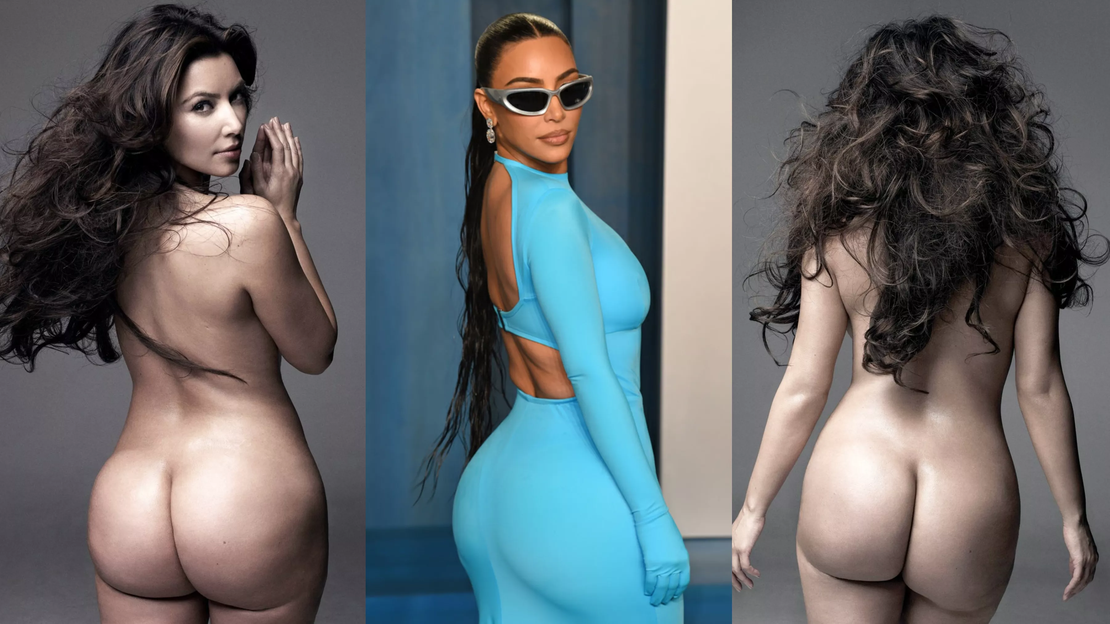 Kim Kardashian Phat Ass Dressed vs Undressed posted by TheAfroRonin