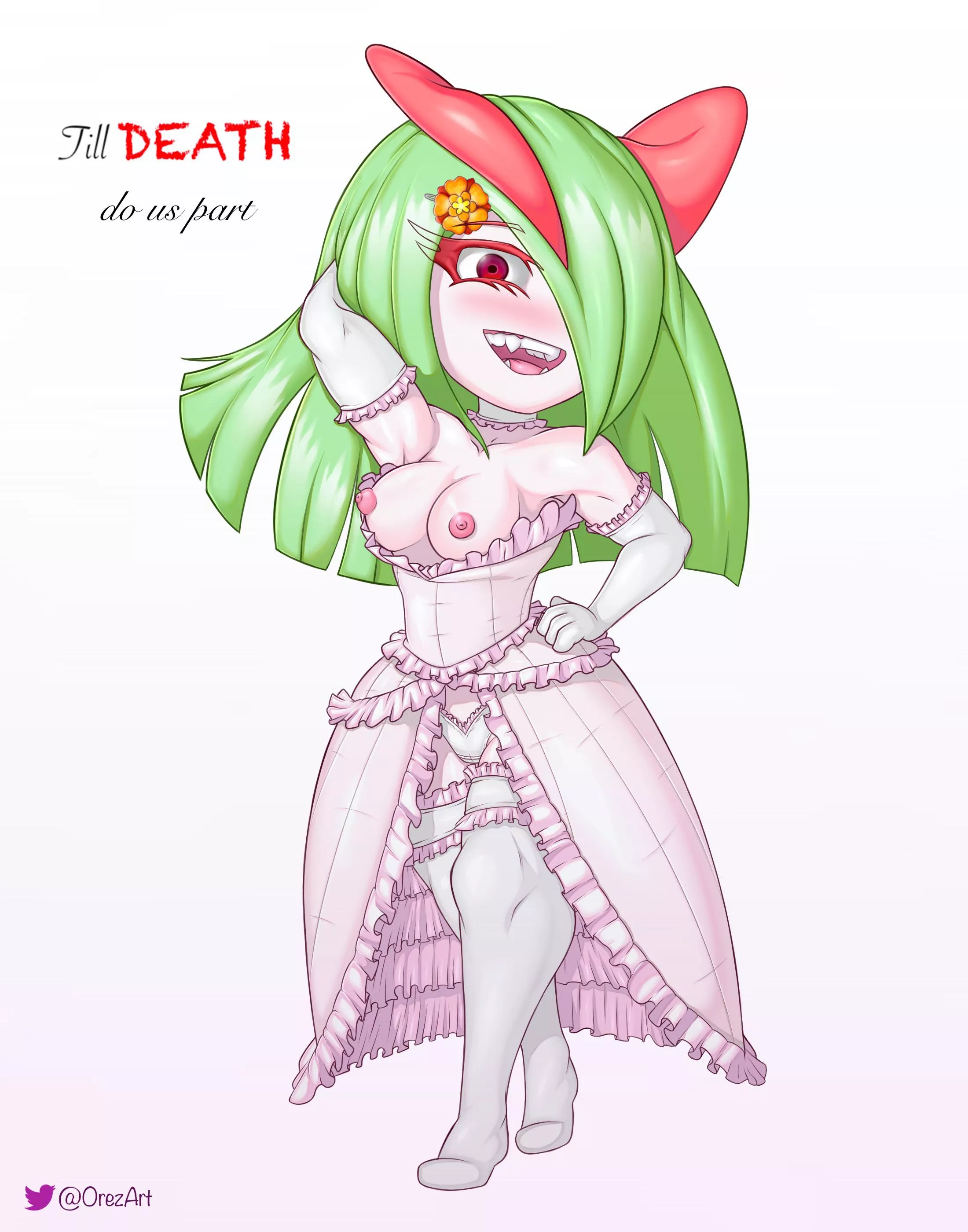 Kirlia (@OrezArt) posted by OrezArt